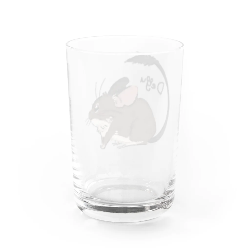 ゆにじまのデグーちゃんグッズ Water Glass :back