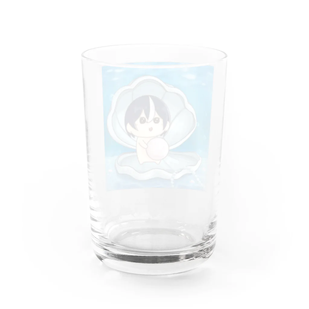 おるはぴしんかいぎょてんのおるはぴかいがら Water Glass :back