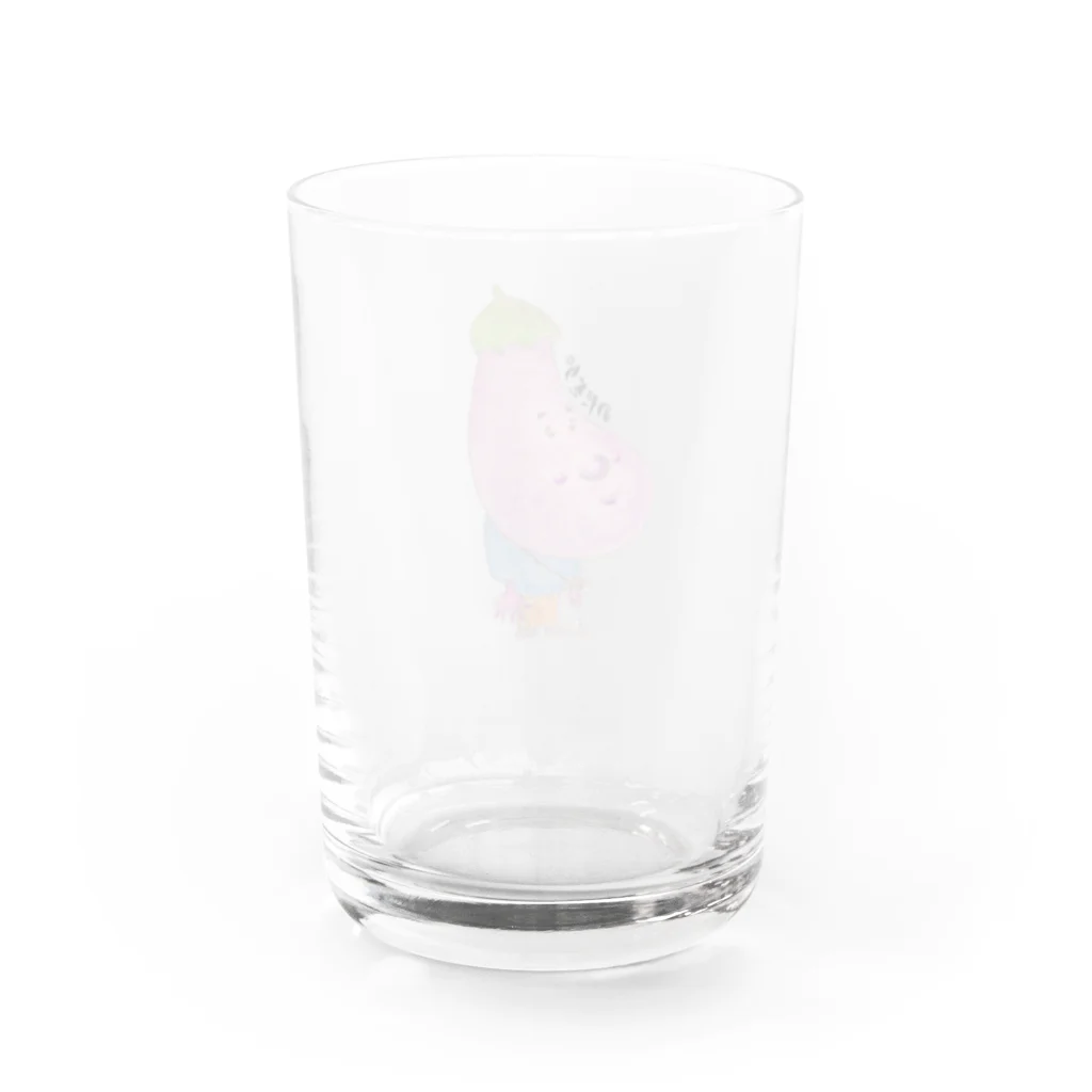 のだぎり　のお店のなすびくん Water Glass :back