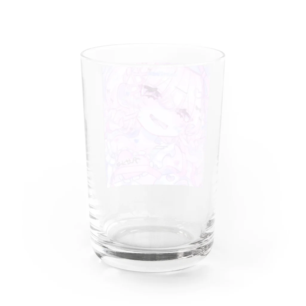 モマ@のバレンタインくん💗🍫 Water Glass :back