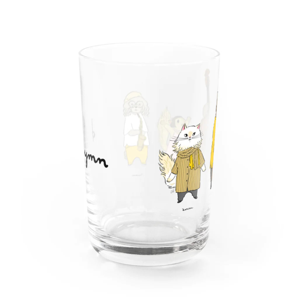 カイム【kymn】の裏庭のぱやぱやkymnカラー Water Glass :back