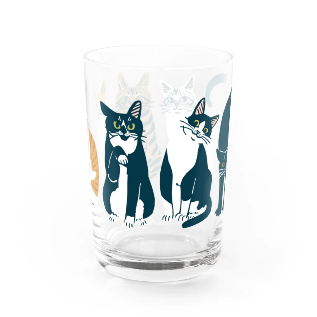 喫茶こぐまやの6匹の猫 Water Glass :back