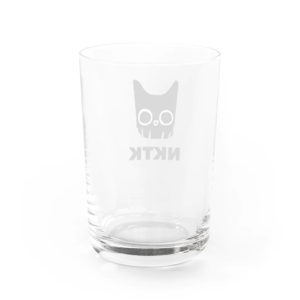 NKTK♡ＳＨＯＰの猫月（ドクロ） Water Glass :back