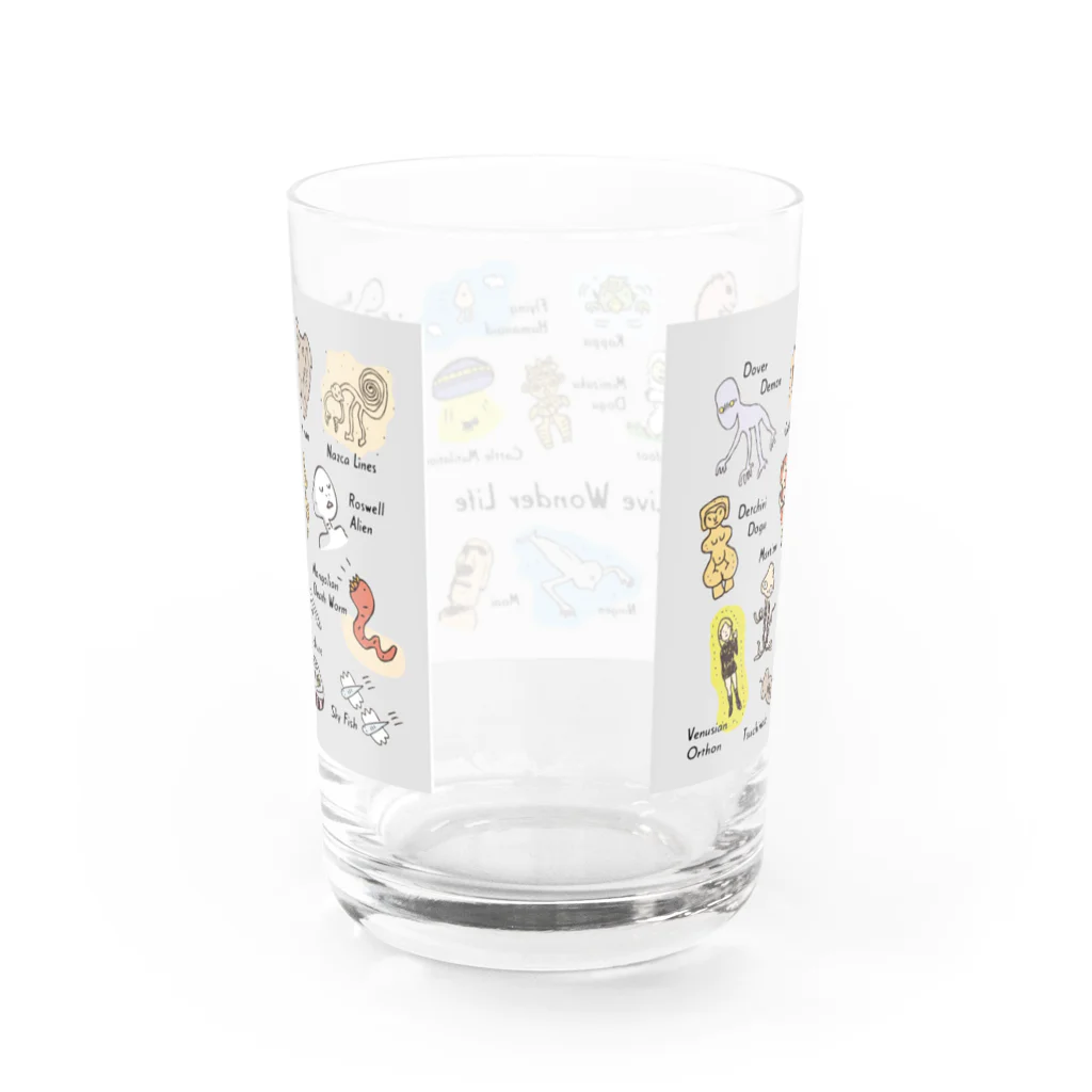 tarao storeのWe Live Wonder Life Water Glass :back