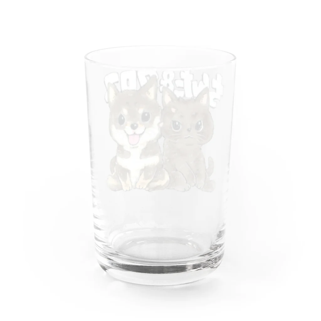 ICE BEANSのちんた&クロス Water Glass :back