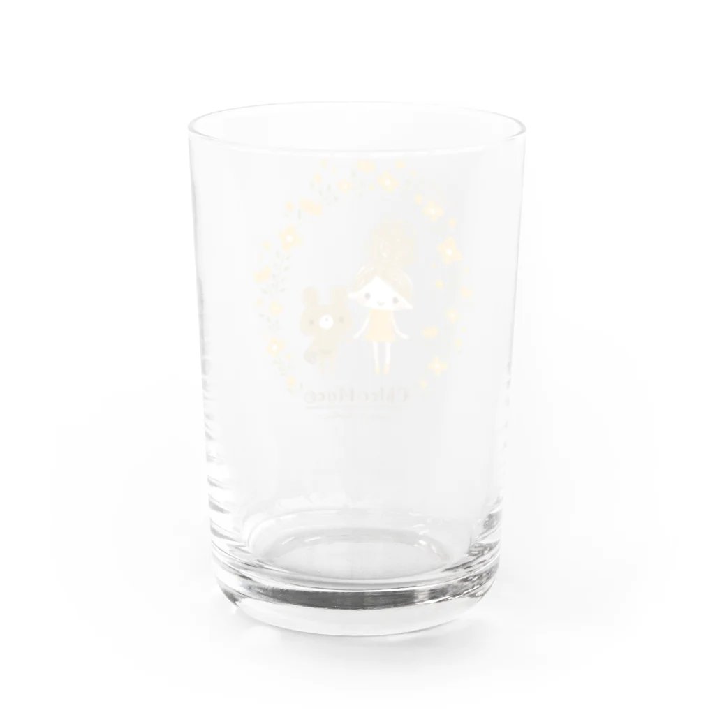 ちこもこのちこもこ＊きいろいおはな Water Glass :back