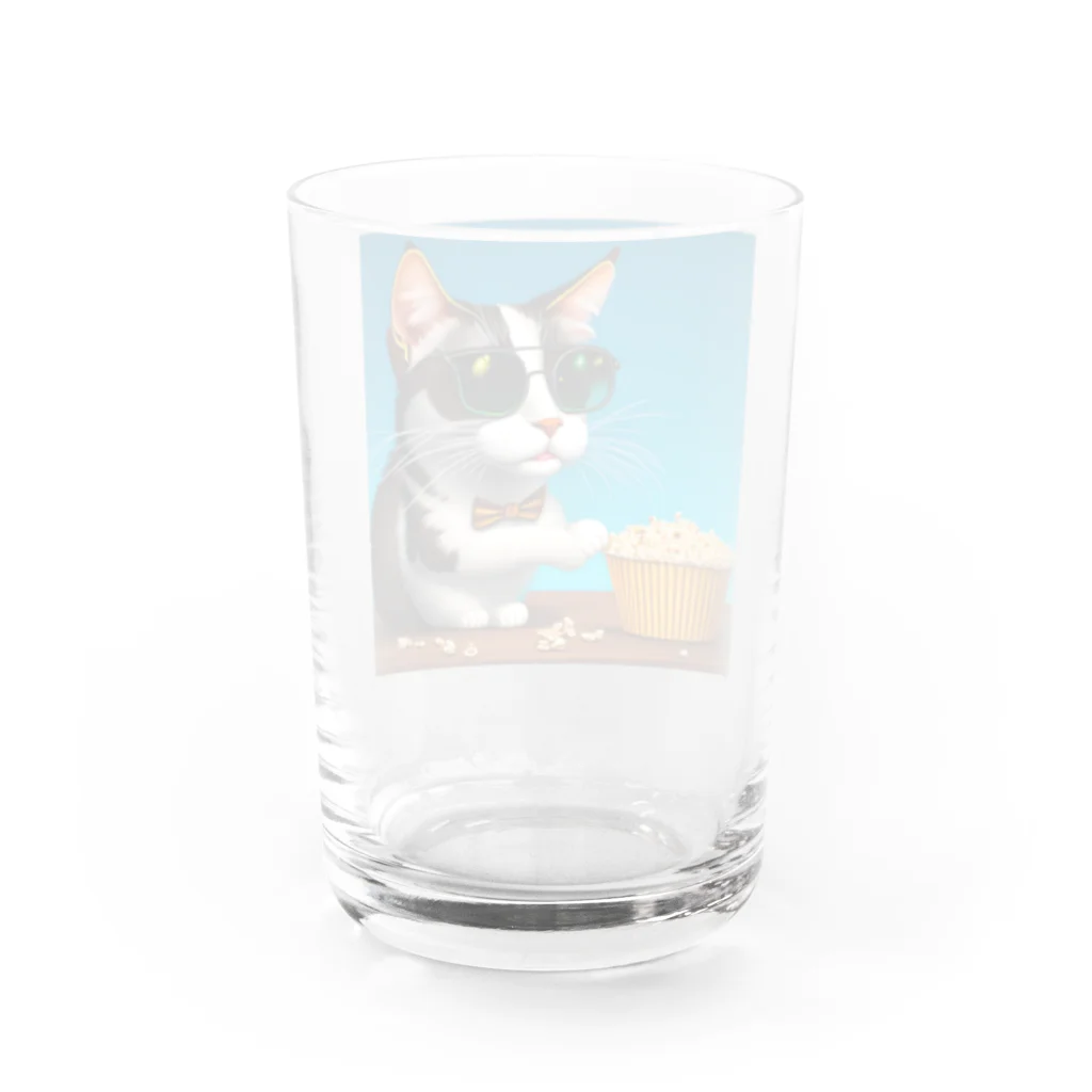 じょんすたいるのPopcorn Cat Water Glass :back