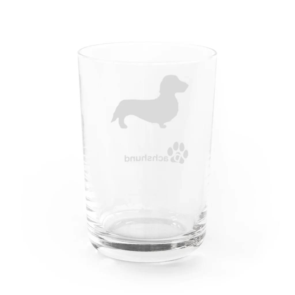 bow and arrow のダックスフント Water Glass :back