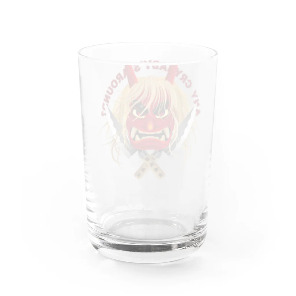 CheepLandのなまはげで厄払い Water Glass :back