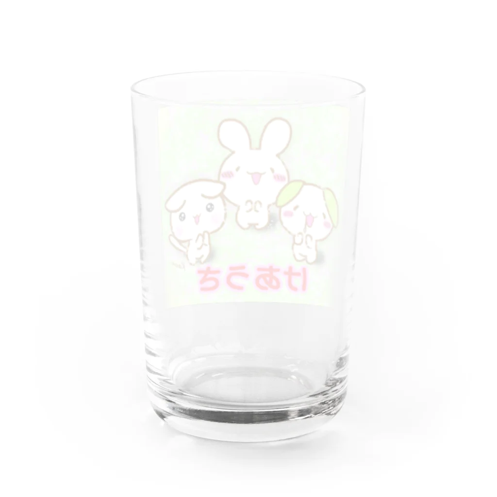 けあうさSHOPのがんばろうけあうさ Water Glass :back