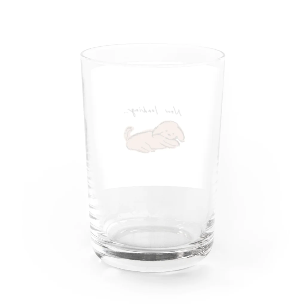 kojika_no_yabouのローディング中のプードル。 Water Glass :back