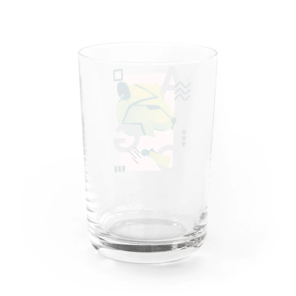 クリーンパンサーのグッズショップのクリーンパンサー5周年記念デザインです。 Water Glass :back