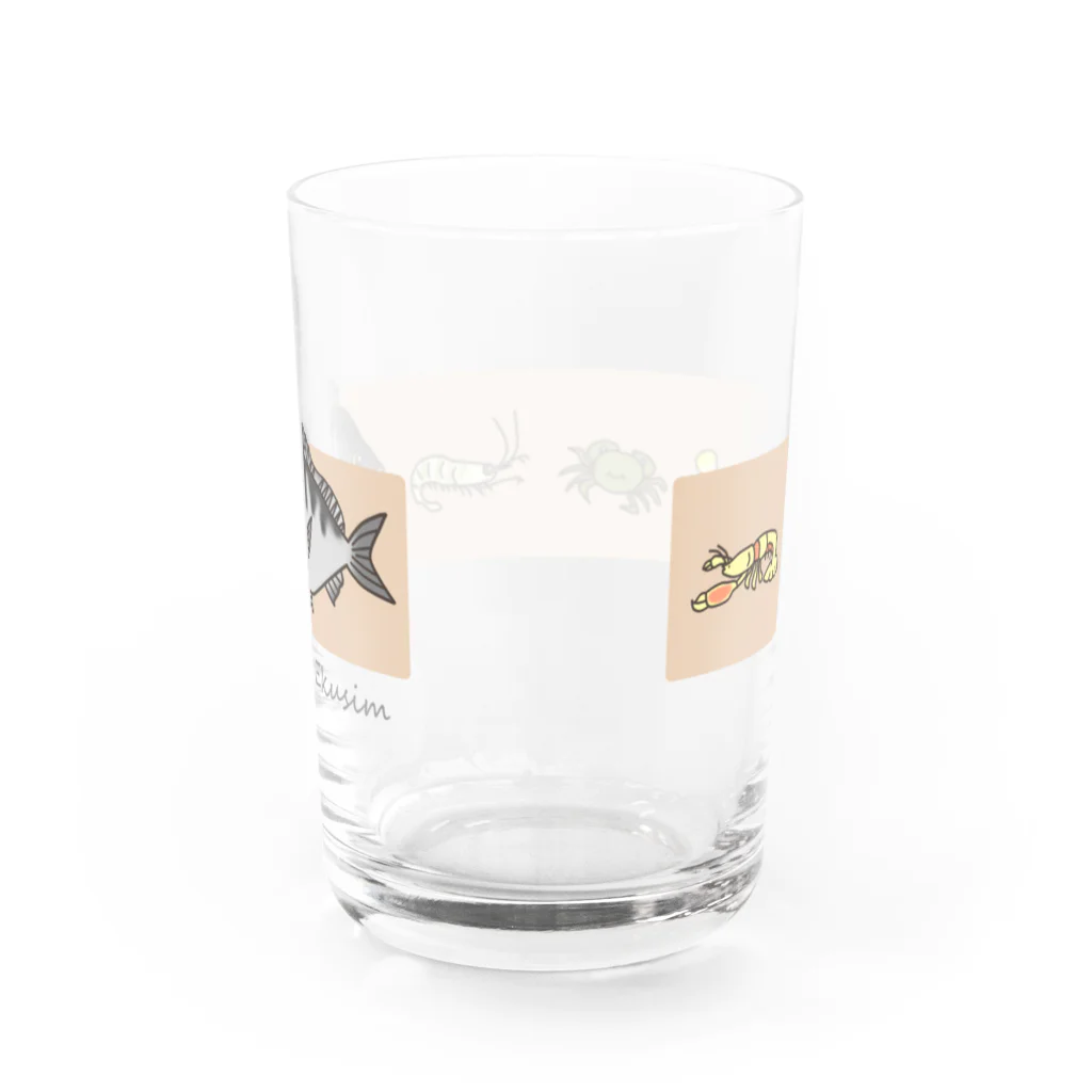 Ekusimのおチヌ様の大好物 Water Glass :back