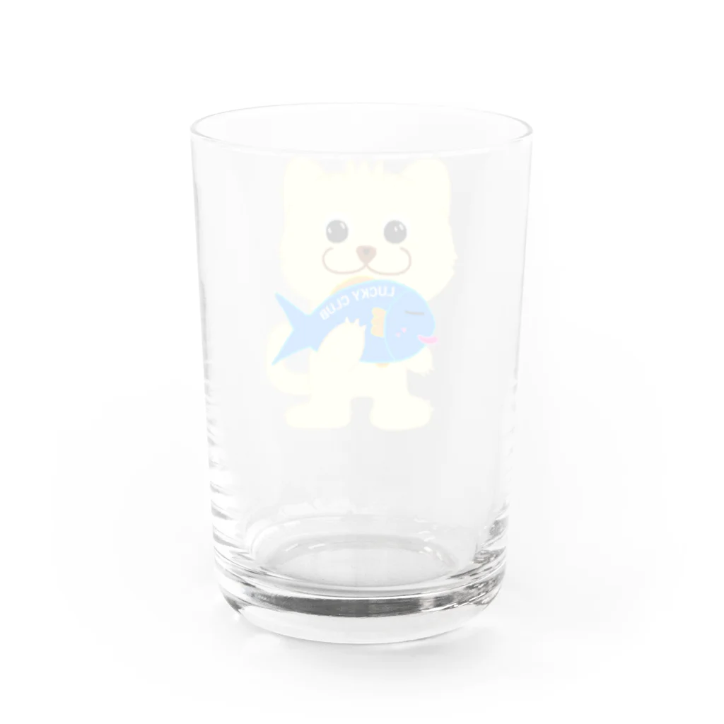 LUCKY CLUBのお魚見つけたラッキーちゃん Water Glass :back