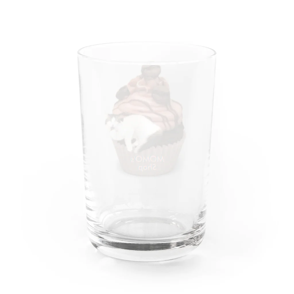 𝙈𝙊𝙈𝙊'𝙨 𝙎𝙝𝙤𝙥のMOMO's カップケーキ Water Glass :back