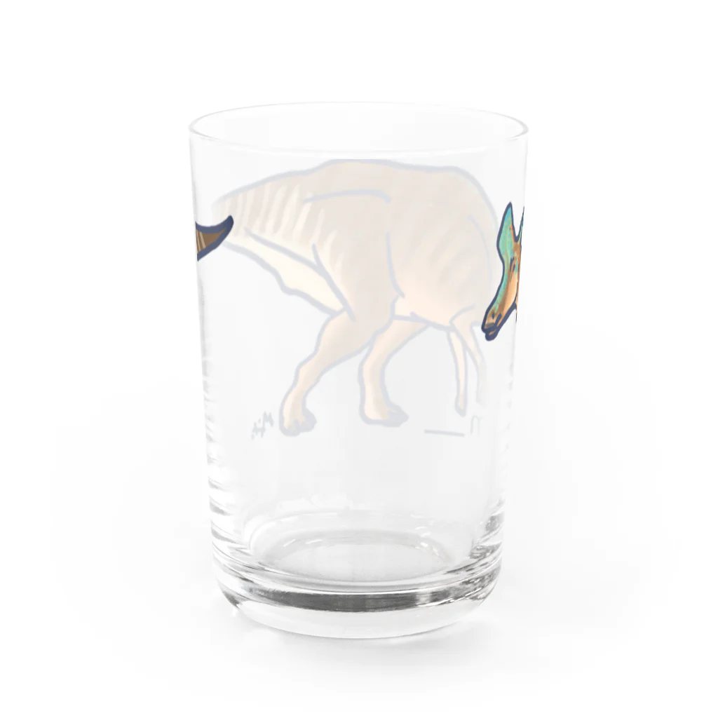 segasworksのランベオサウルス・ランベイ（白亜紀の牛たち より） Water Glass :back