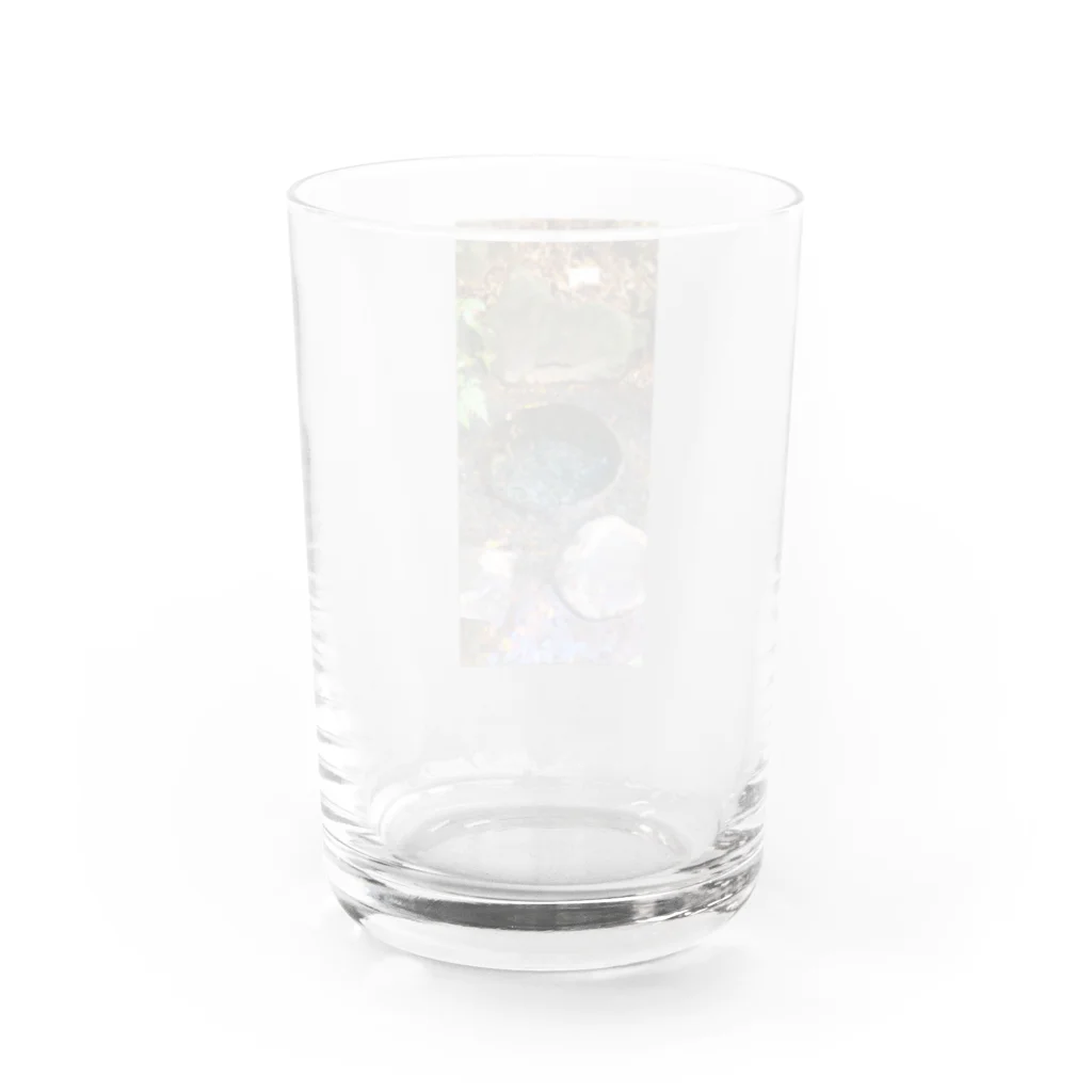 深夜のノリで作ったグッズの清正井戸 Water Glass :back