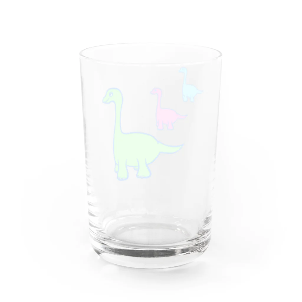 🐰すもものおはぎ🐰のネオンザウルス Water Glass :back