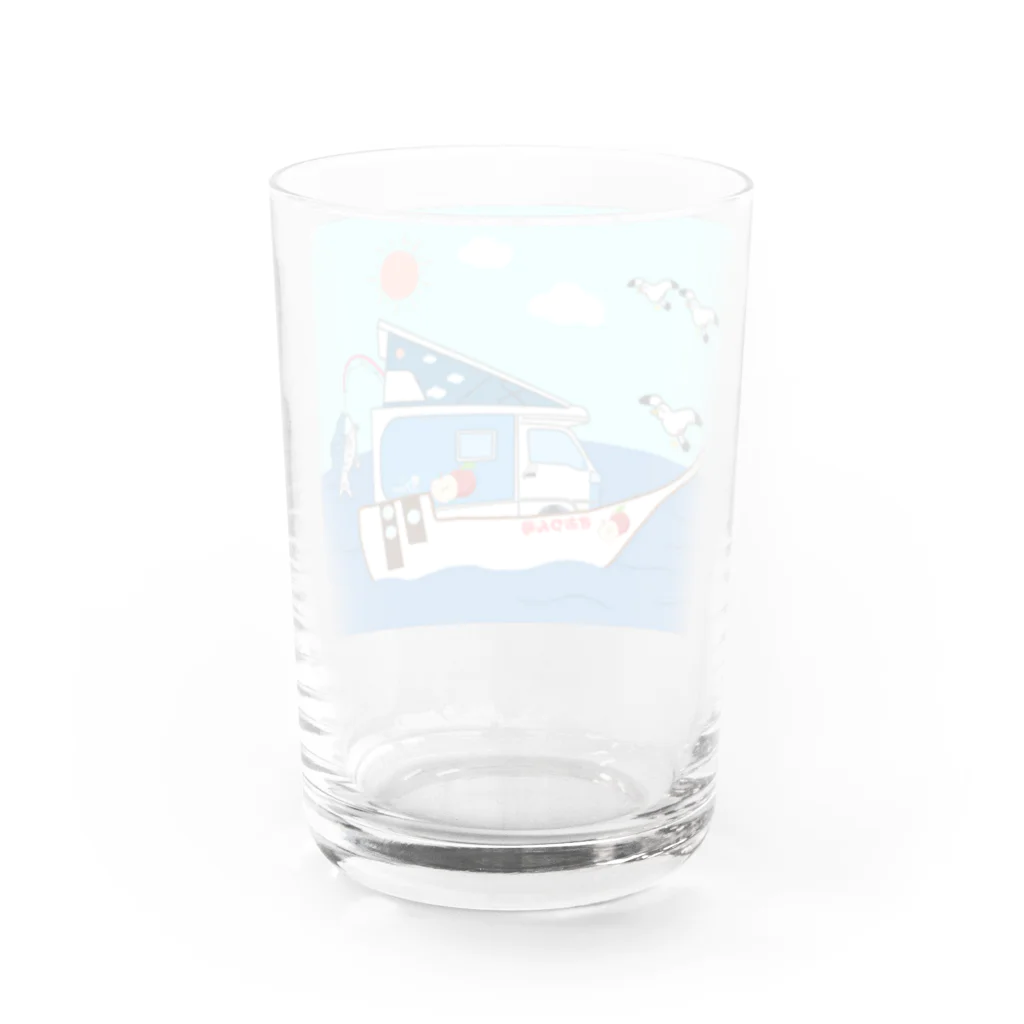 Fortune Campers そっくの雑貨屋さんのさおりん号で釣りしよう Water Glass :back