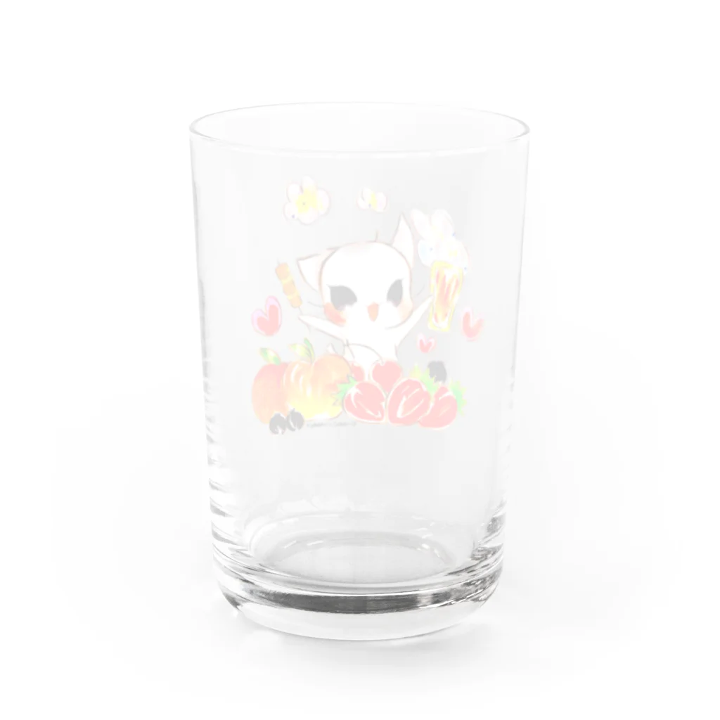 ＊Maiky＊の【ビールねこ】フルーツMIX.ver Water Glass :back