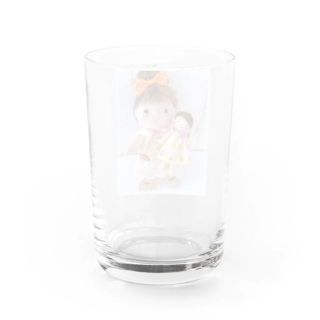 ゆうばあばチャンネルのおひさまちゃんお人形と一緒 Water Glass :back