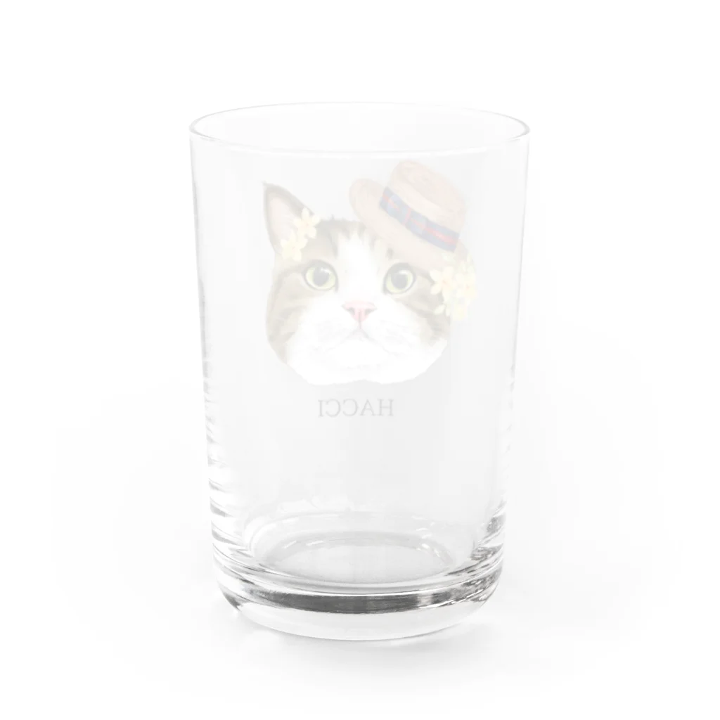 marutoraのhachio猫 Water Glass :back