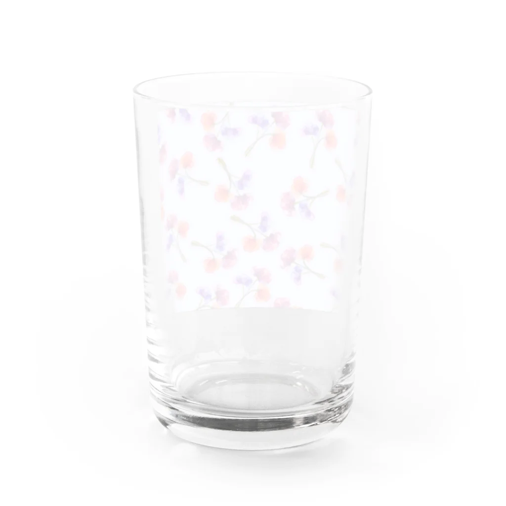 orange_honeyの花柄17-4 Water Glass :back