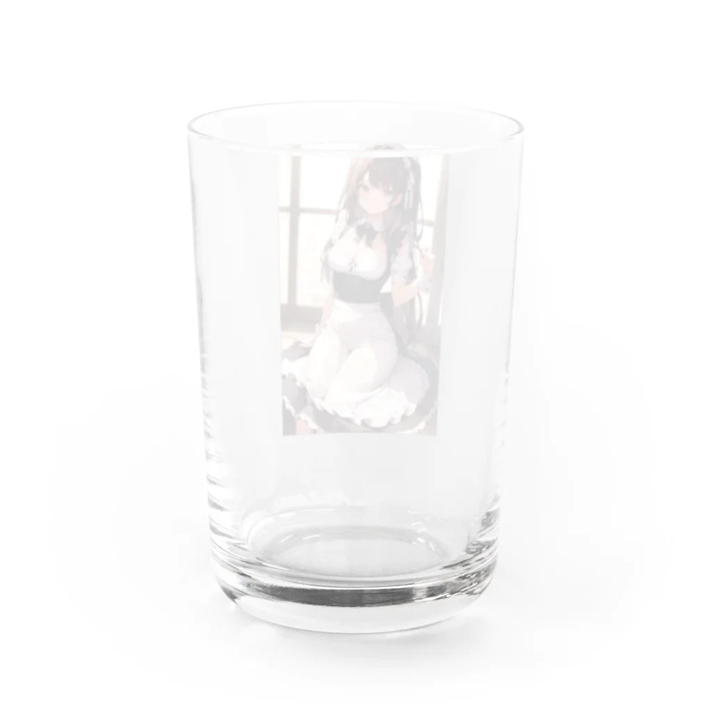 天乃鯱のメイドのお姉さんの二次元イラスト Water Glass :back