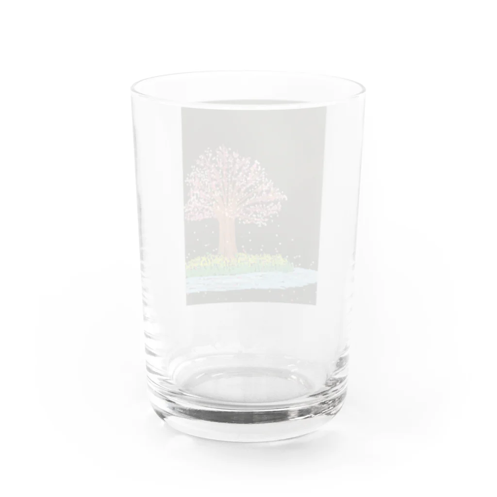 ちくわ村の桜 Water Glass :back