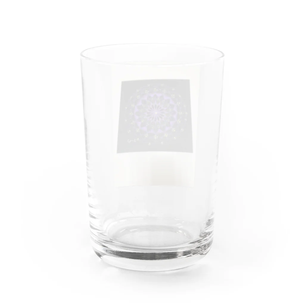 まいかる🔮 何かをチャレンジするときの開運アドバイザーの開運マンダラ(トーラス) Water Glass :back