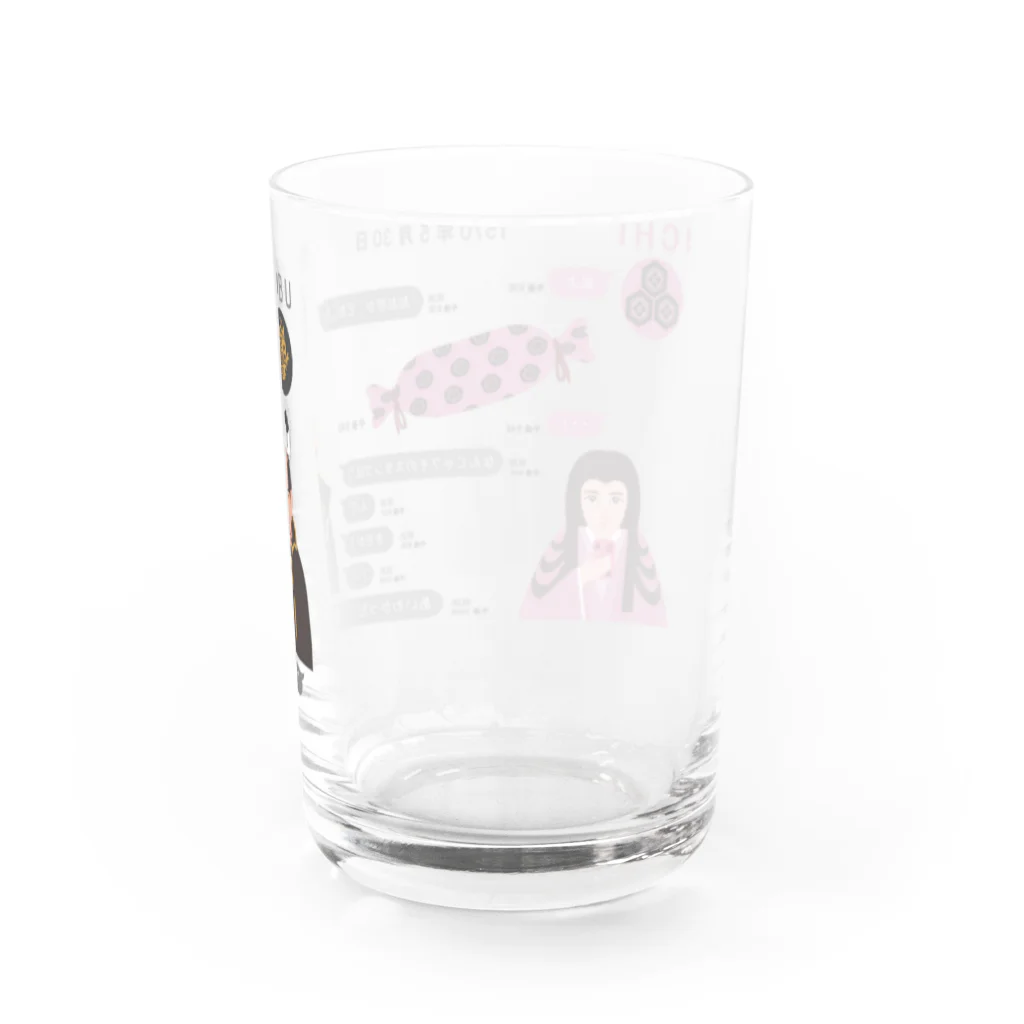 キッズモード某の市～信長　袋のねずみSNS Water Glass :back