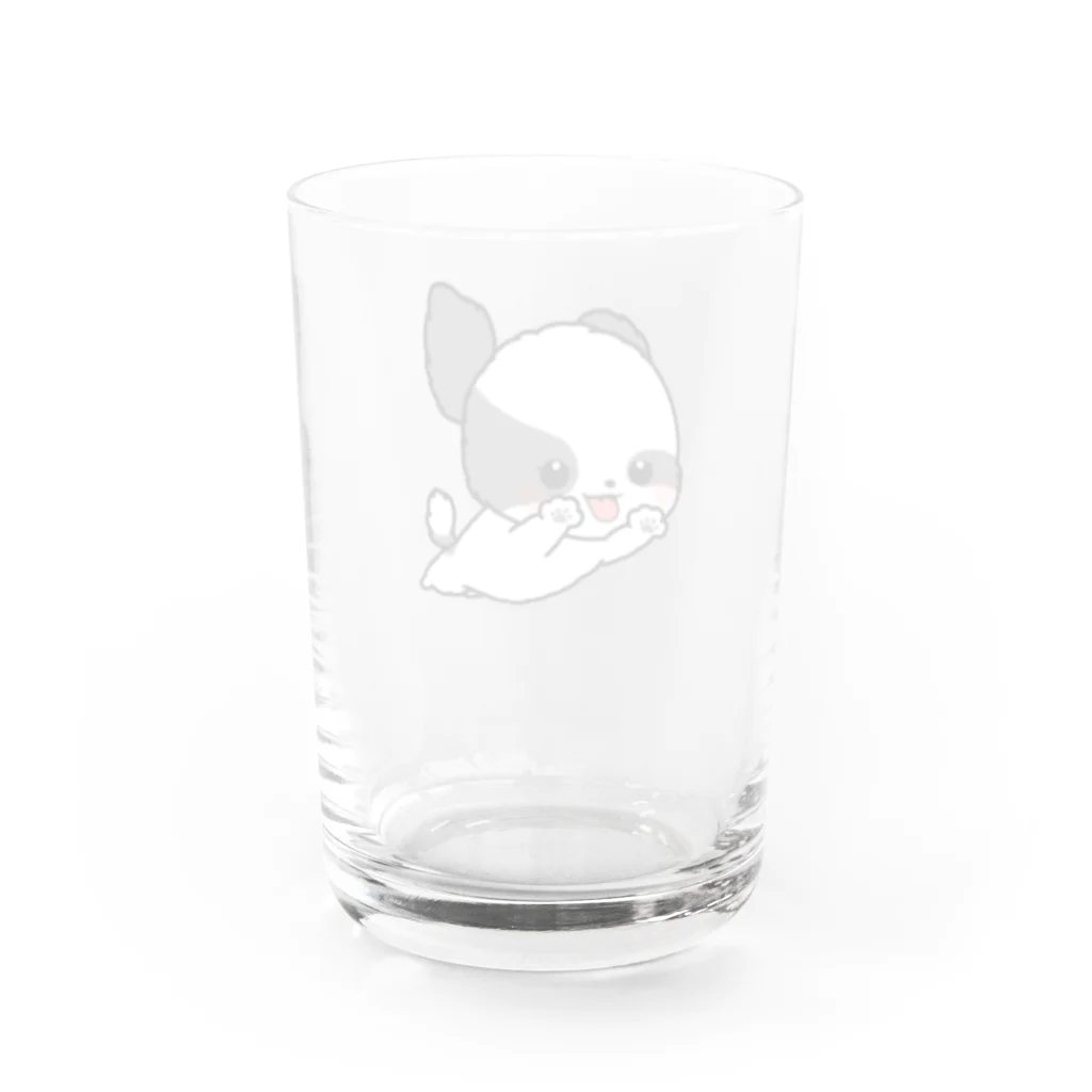 pote©o*  ハンドメイドドッグウェアの飛行フジちゃん Water Glass :back