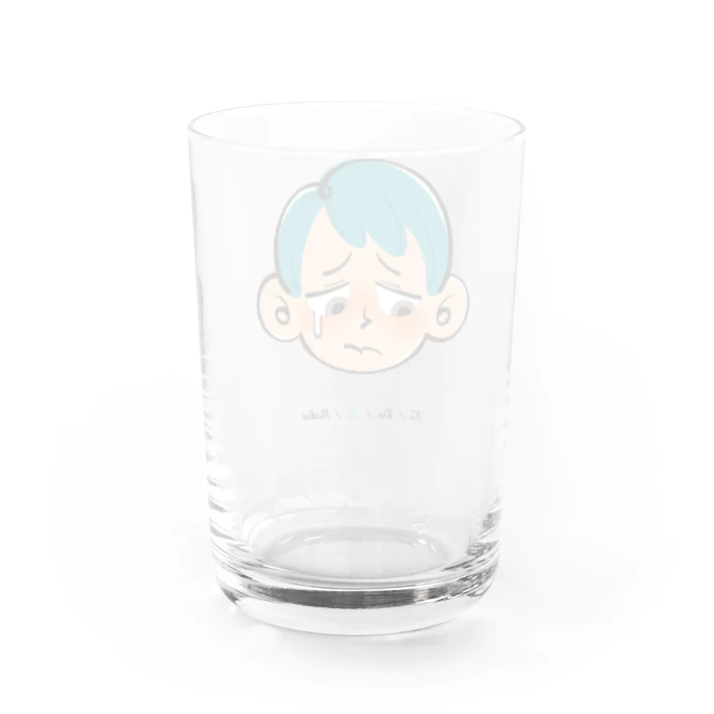 おおつきあやの喜怒哀楽の哀 Water Glass :back