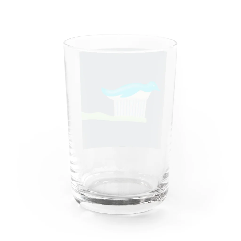 Icchy ぺものづくりのペンギンの歯磨き粉 Water Glass :back