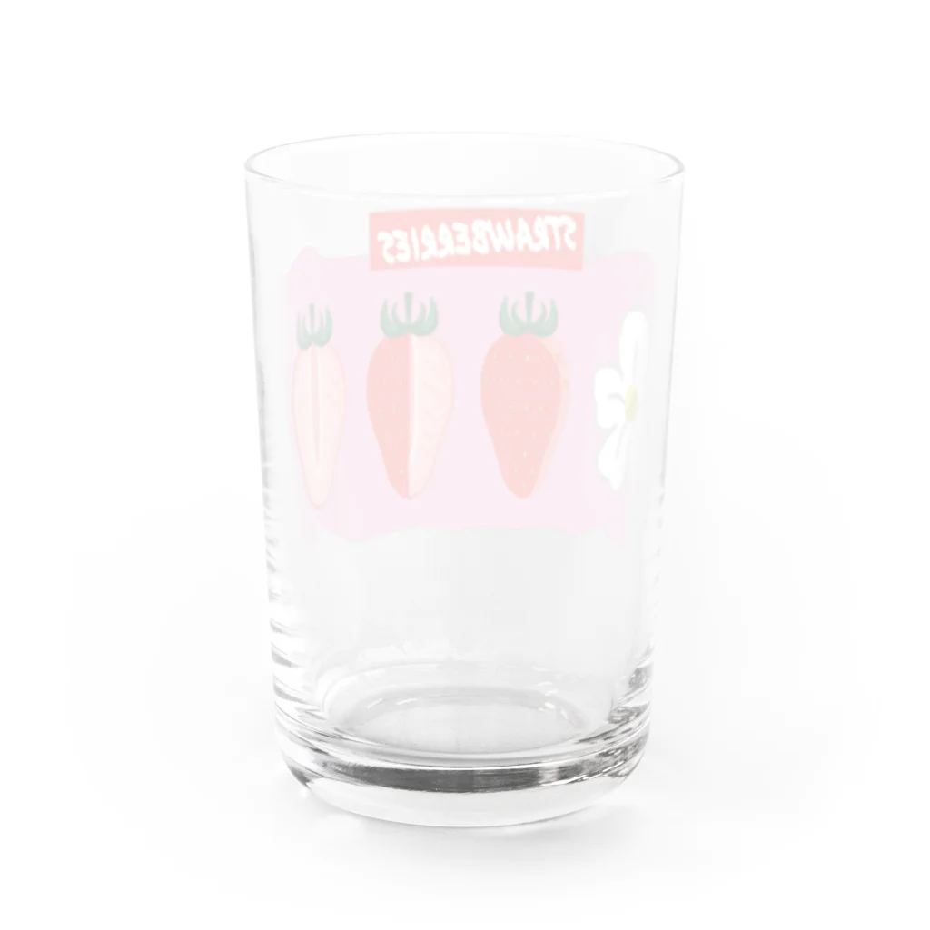 kantarou.shopのイチゴグッズ Water Glass :back