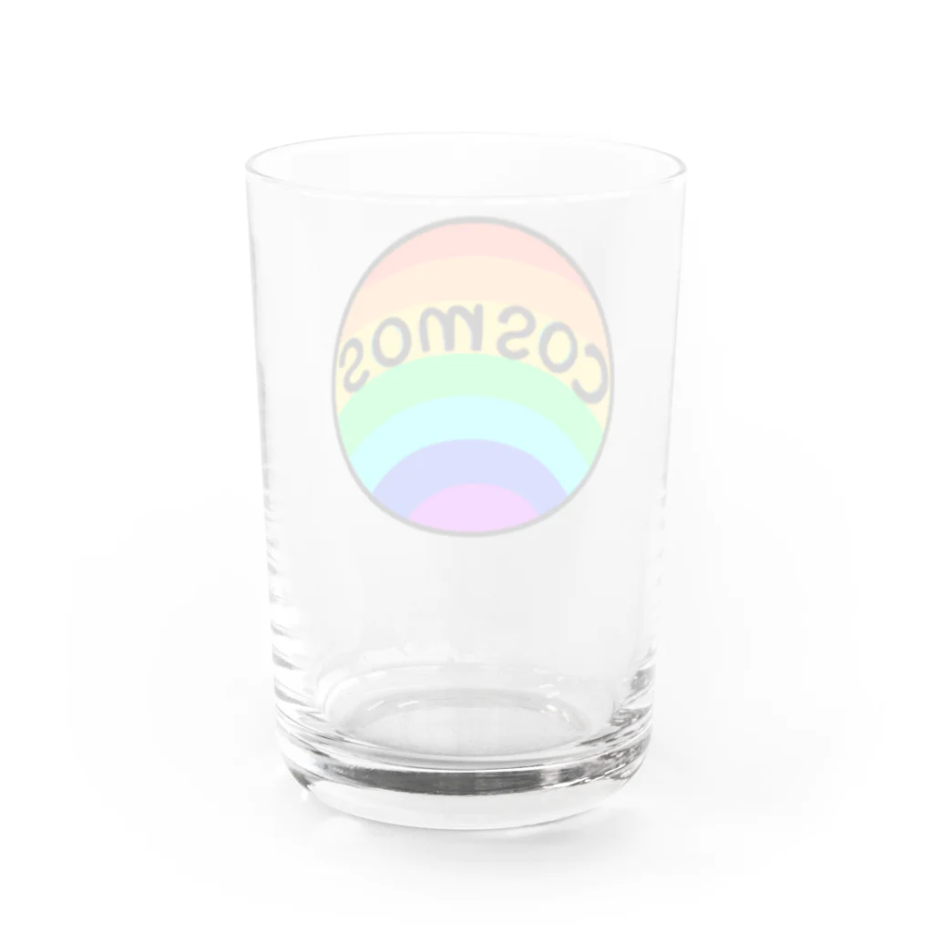 -cosmos-の虹色の星 Water Glass :back