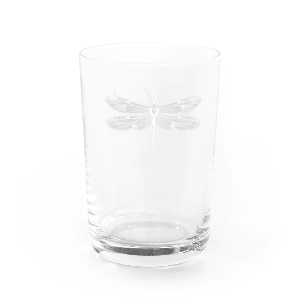 キッチンファラオのトンボ　デザイン Water Glass :back