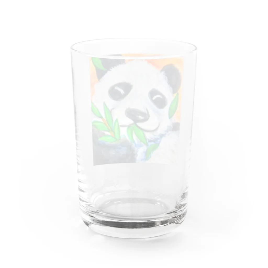 Nanahaのパンダ Water Glass :back