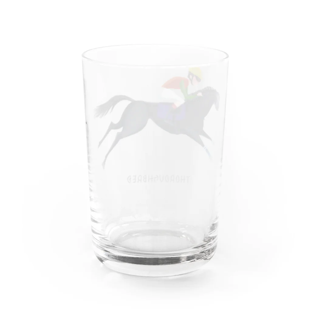 POPPY＿moooo  チャリティーショップのthoroughbred 2 Water Glass :back