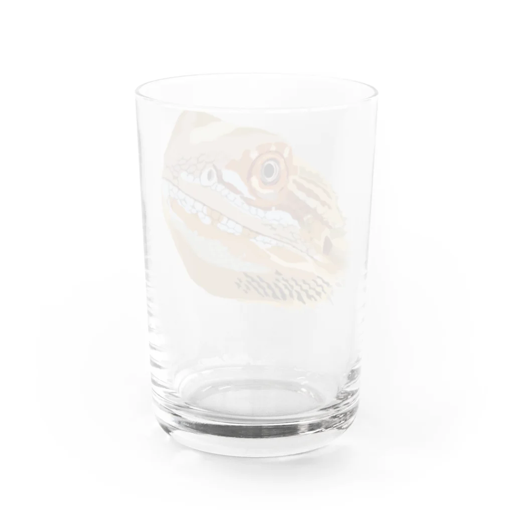 井上アフターバーナーのベータくん Water Glass :back