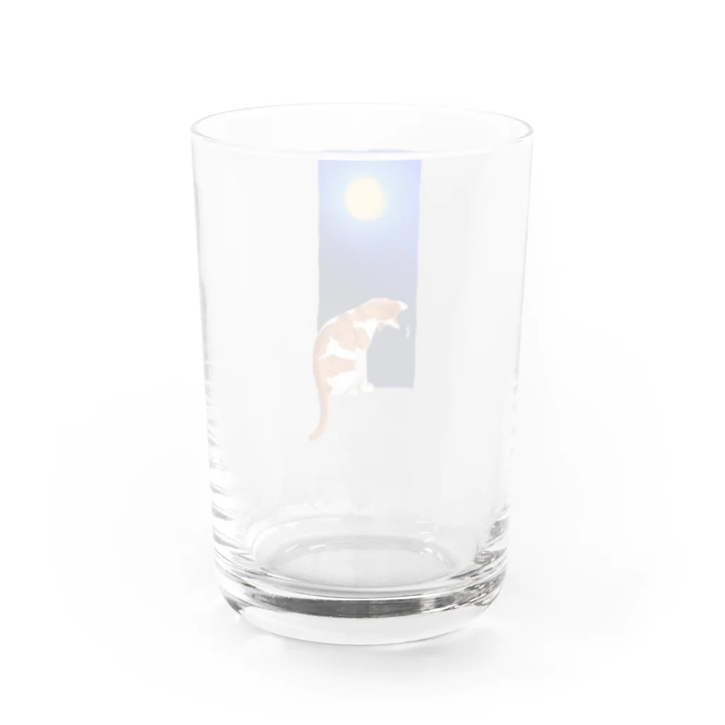 犬甘ちゃんの杜のラームくんとヤモリちゃん Water Glass :back