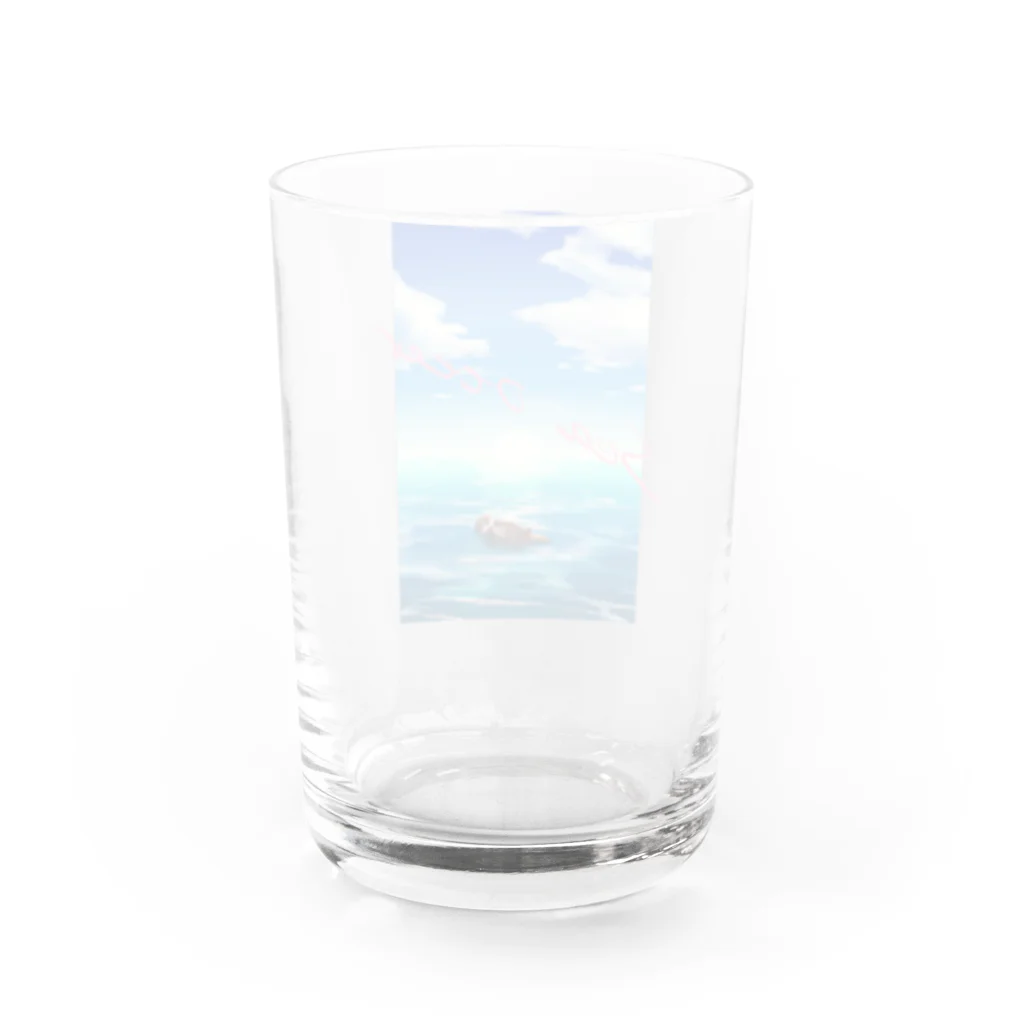 Rêverの海ラッコ Water Glass :back