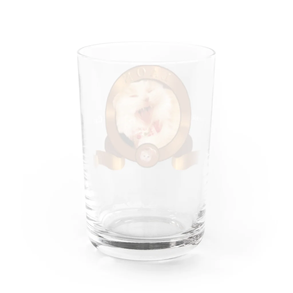 ｱ！！！ﾈｺﾁｬﾝ！！！！！！！！のらおんちゃんだ！！ Water Glass :back