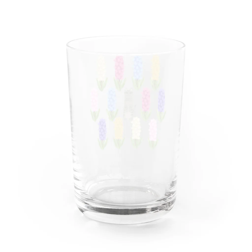 アトリエ猫田：猫田アスカのヒヤシンスに紛れる子 Water Glass :back