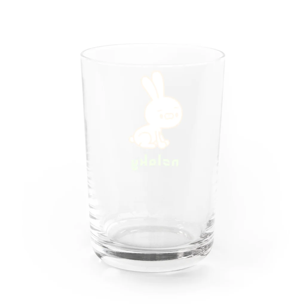 ［ n / k ］ONLINE_SHOPのおすわりシチョウサ(赤肉) Water Glass :back