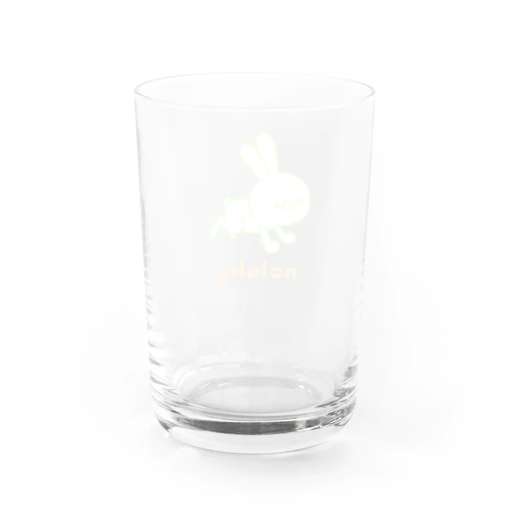 ［ n / k ］ONLINE_SHOPの走るシチョウサ(青肉) Water Glass :back