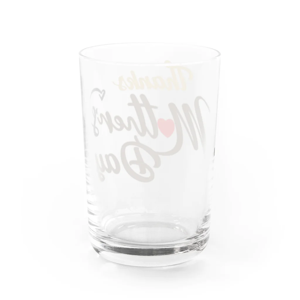 t-shirts-cafeのThanks Mother’s Day Water Glass :back