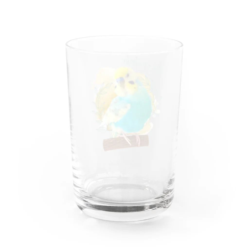 むーむー小屋のマスタードおちび Water Glass :back