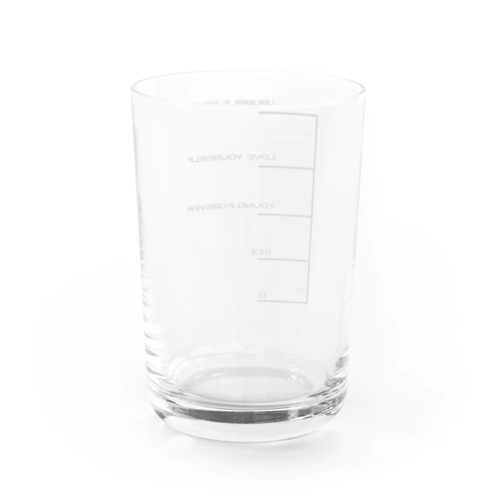 muni ムニのBTS love quantity Water Glass :back