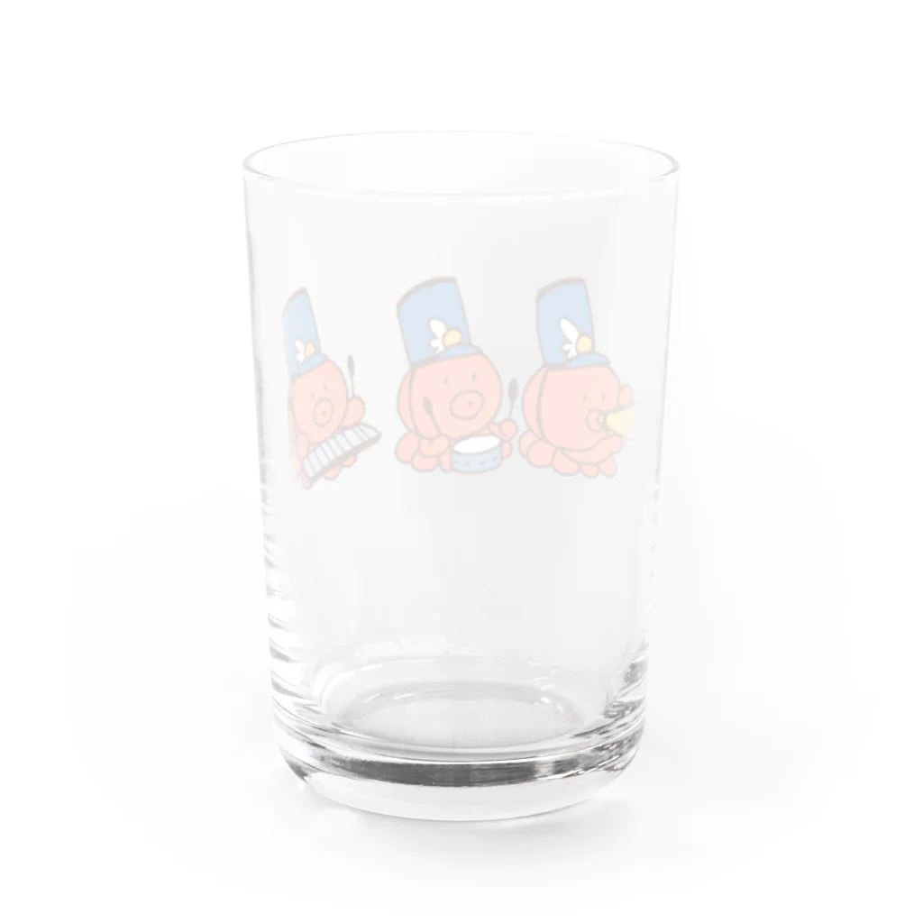 ぱぐ屋のマーチングたこ Water Glass :back